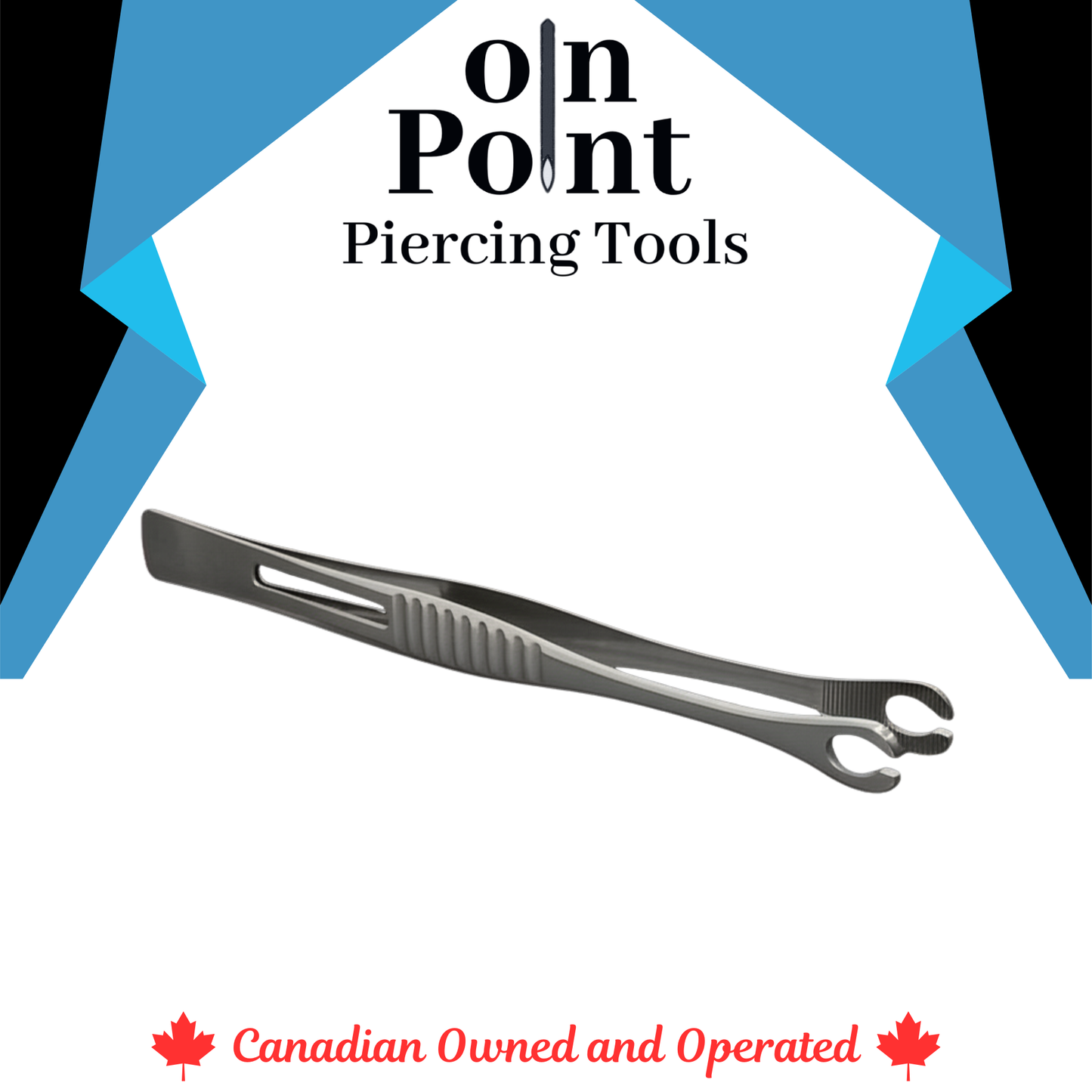 Mini Forester Slotted Tweezers with No Lock