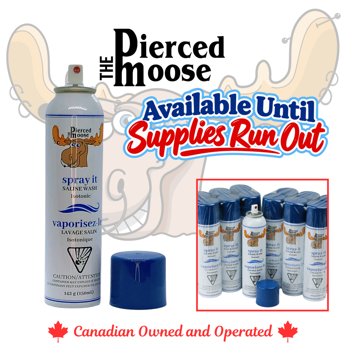 Spray it - Non-Sterile Saline Wash - 150ml can (Discontinued)