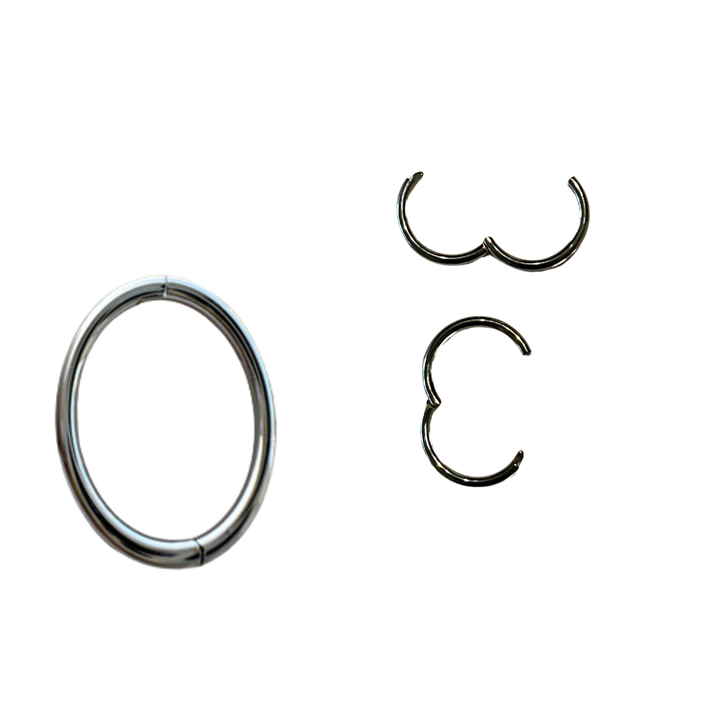 Surgical Steel Hinged Rings w/ Halfway Breakpoint