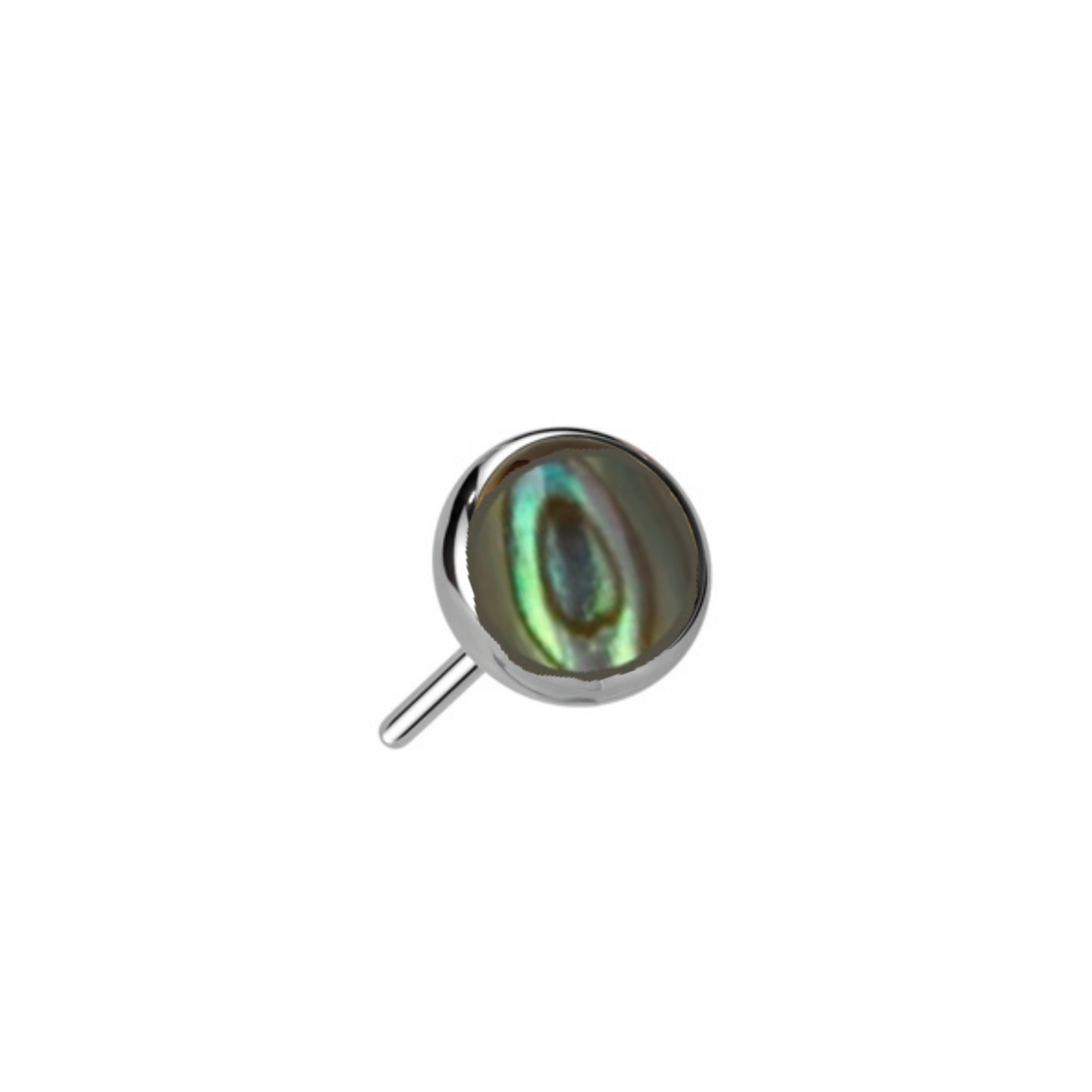 Titanium Threadless Bezel Natural Stone (Top Only)