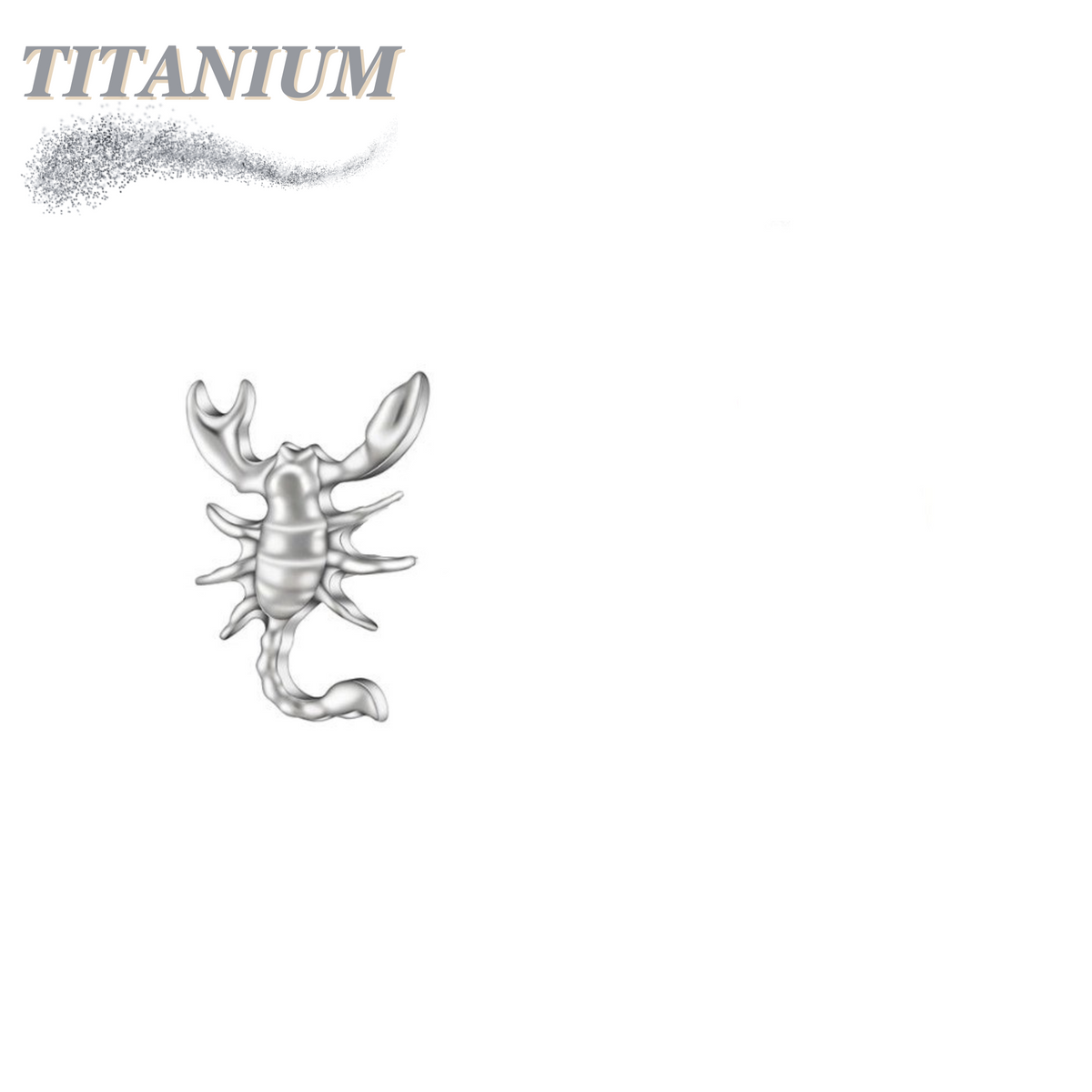 Titanium Threadless Scorpion (Top Only)