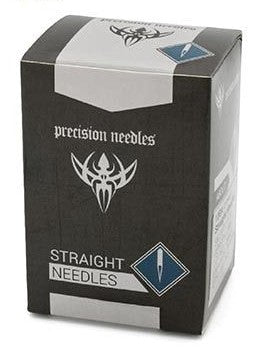 Precision Pre-Sterilized 2" Straight Piercing Needles 12 & 13G - 100/Box