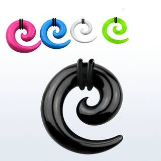 Acrylic Spiral Tapers with O Rings