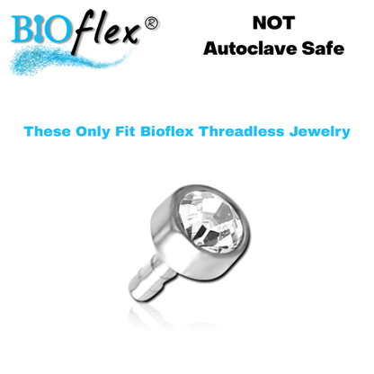 Bioflex Threadless 2mm Gem (Top Only)