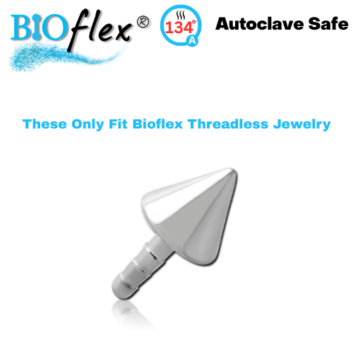 Bioflex Surgical Steel Threadless Spike (Top Only)