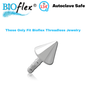 Bioflex Surgical Steel Threadless Spike (Top Only)