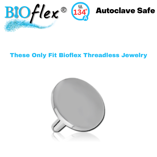 Bioflex Surgical Steel Threadless UFO Disc (Top Only)