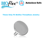 Bioflex Surgical Steel Threadless UFO Disc (Top Only)