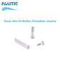 Plastic Clear Top Plug for Threadless Posts (Top Only)