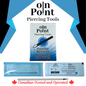 On Point Pre-Sterilized Straight 2" (48mm) Piercing Needles - 100/Box