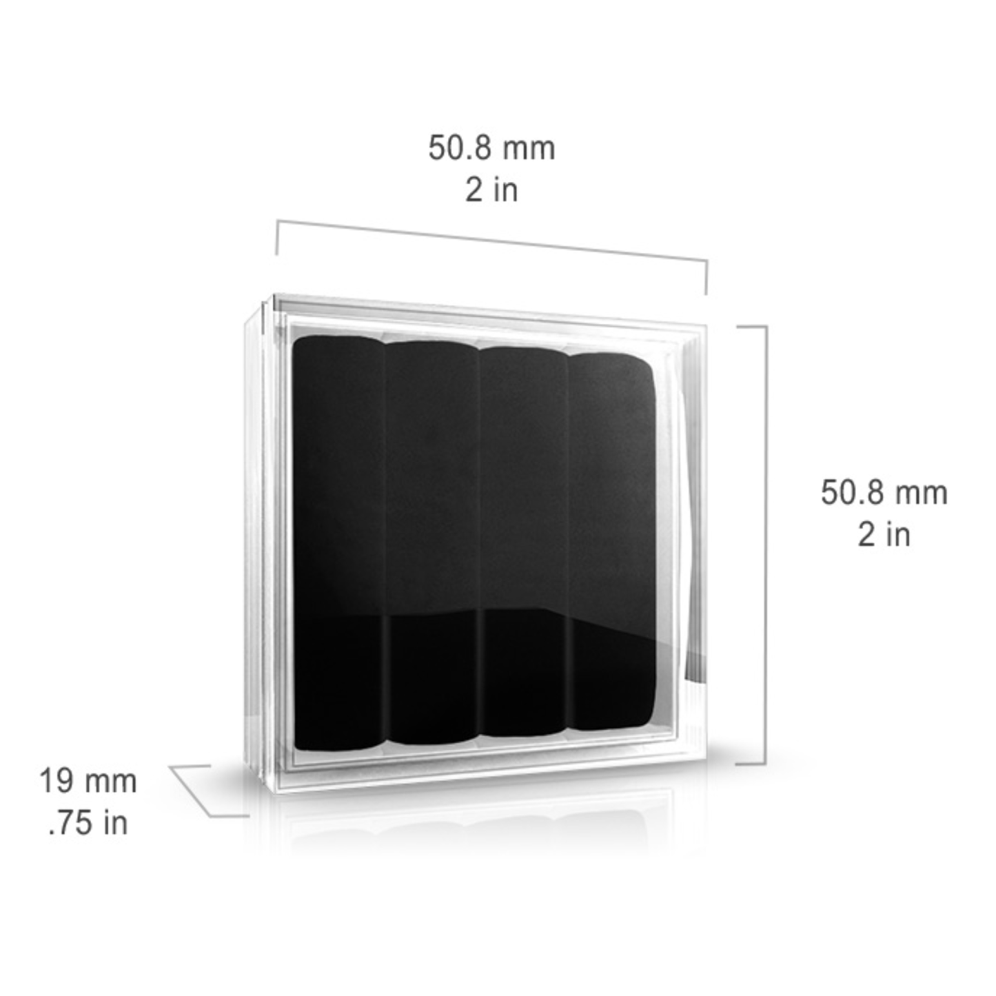 Mini Acrylic Display Box with Velvet Lining