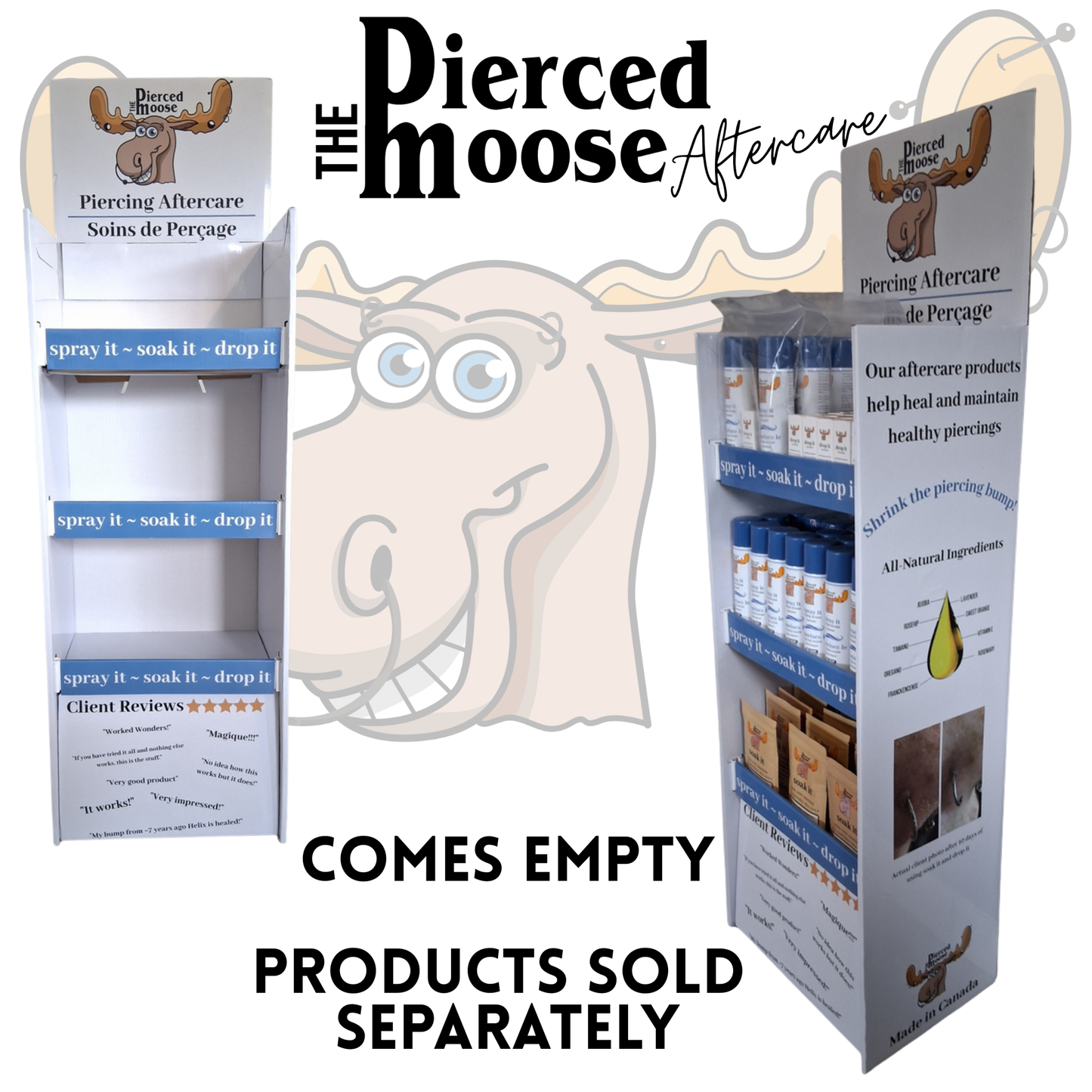 DP-Pierced Moose Empty Product Display - 3PK