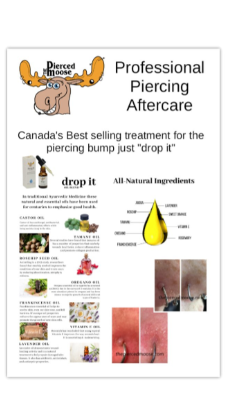 Pierced Moose Aftercare Posters
