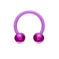 Acrylic Externally Threaded Horseshoe - Colored