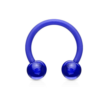 Acrylic Externally Threaded Horseshoe - Colored