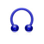 Acrylic Externally Threaded Horseshoe - Colored