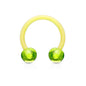 Acrylic Externally Threaded Horseshoe - Colored