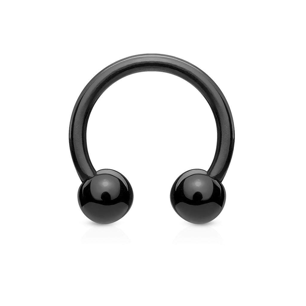 Acrylic Externally Threaded Horseshoe - Colored