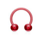 Acrylic Externally Threaded Horseshoe - Colored