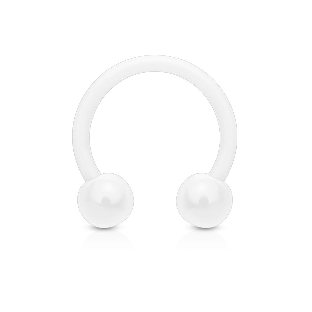 Acrylic Externally Threaded Horseshoe - Colored