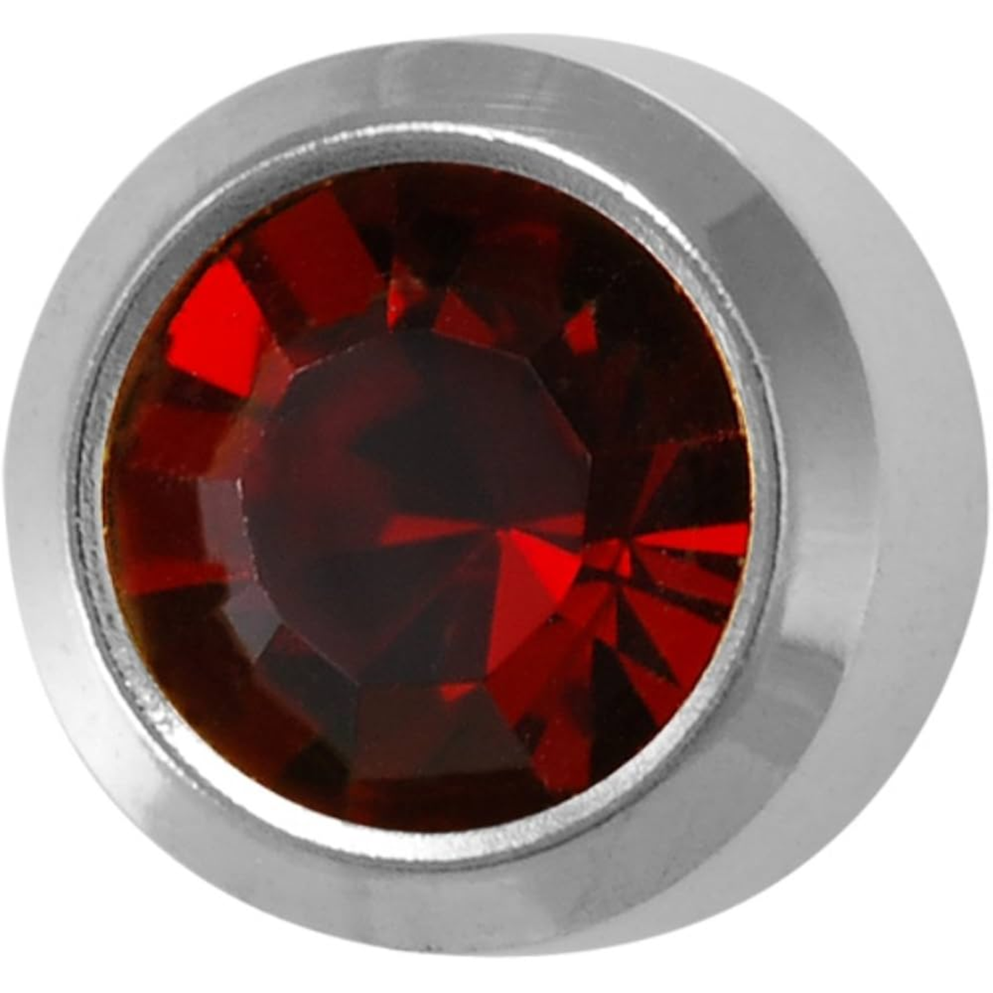 Pre-Sterilized Surgical Steel Earrings w/ Bezel Set CZ Birthstone (12Pk-$2.03/pr)