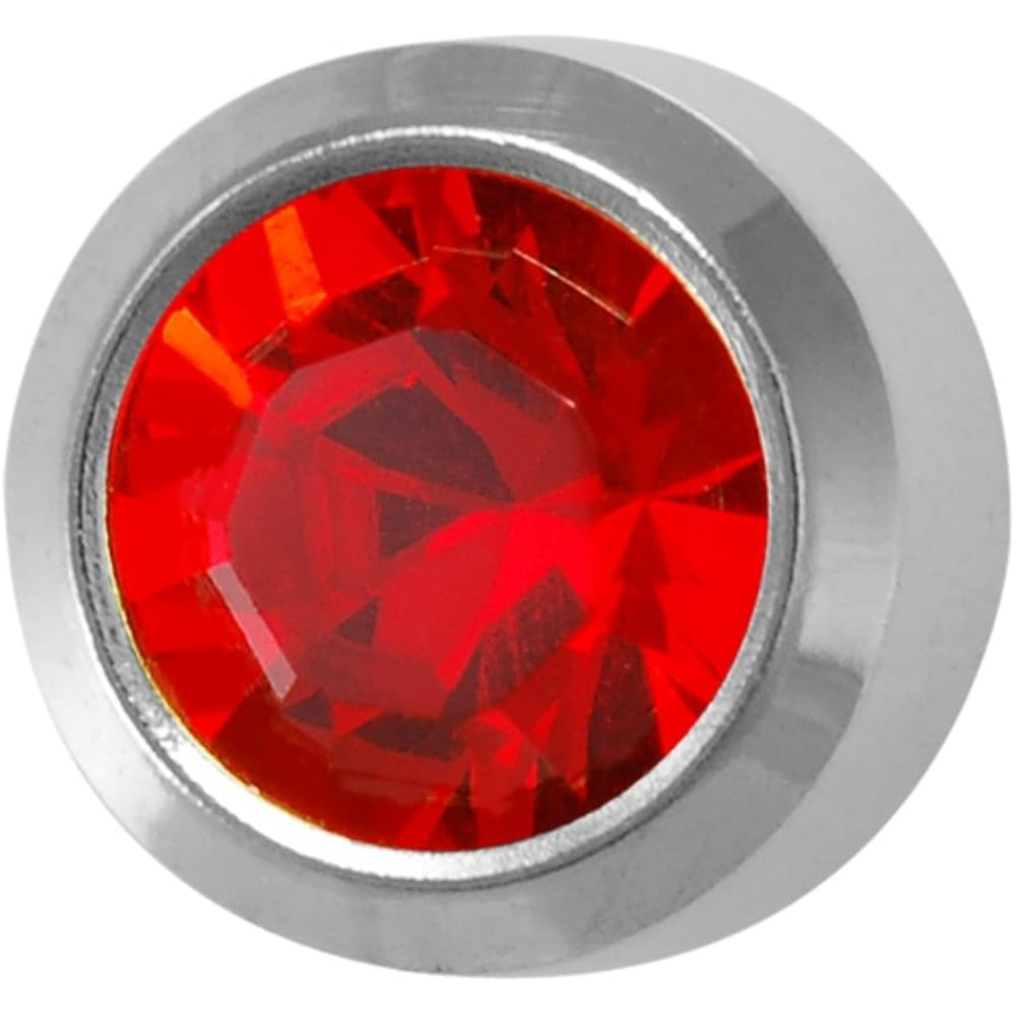 Pre-Sterilized Surgical Steel Earrings w/ Bezel Set CZ Birthstone (12Pk-$2.03/pr)
