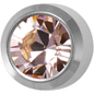 Pre-Sterilized Surgical Steel Earrings w/ Bezel Set CZ Birthstone (12Pk-$2.03/pr)