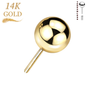 Lovisa - Pre-Sterilized 14K Gold Threadless Ball (Top Only)