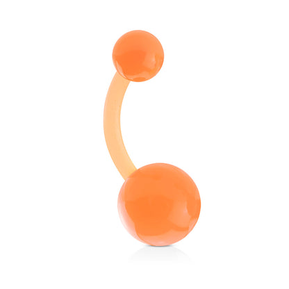 Plastic Externally Threaded Belly Barbells