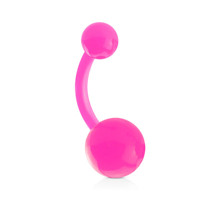 Plastic Externally Threaded Belly Barbells