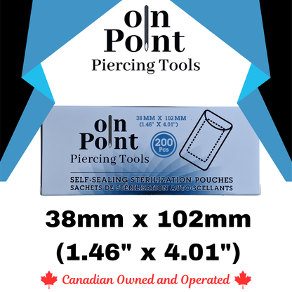 DP-Self-Sealing Small Autoclave Pouches for Jewelry - 200 PK