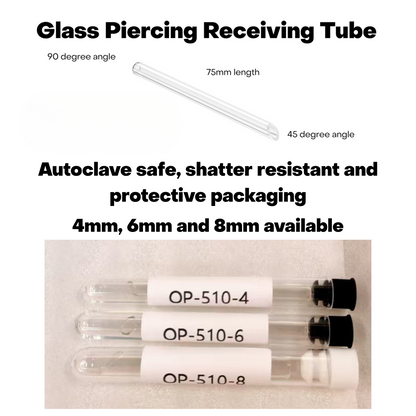 Glass Receiving Tubes - Pick Size