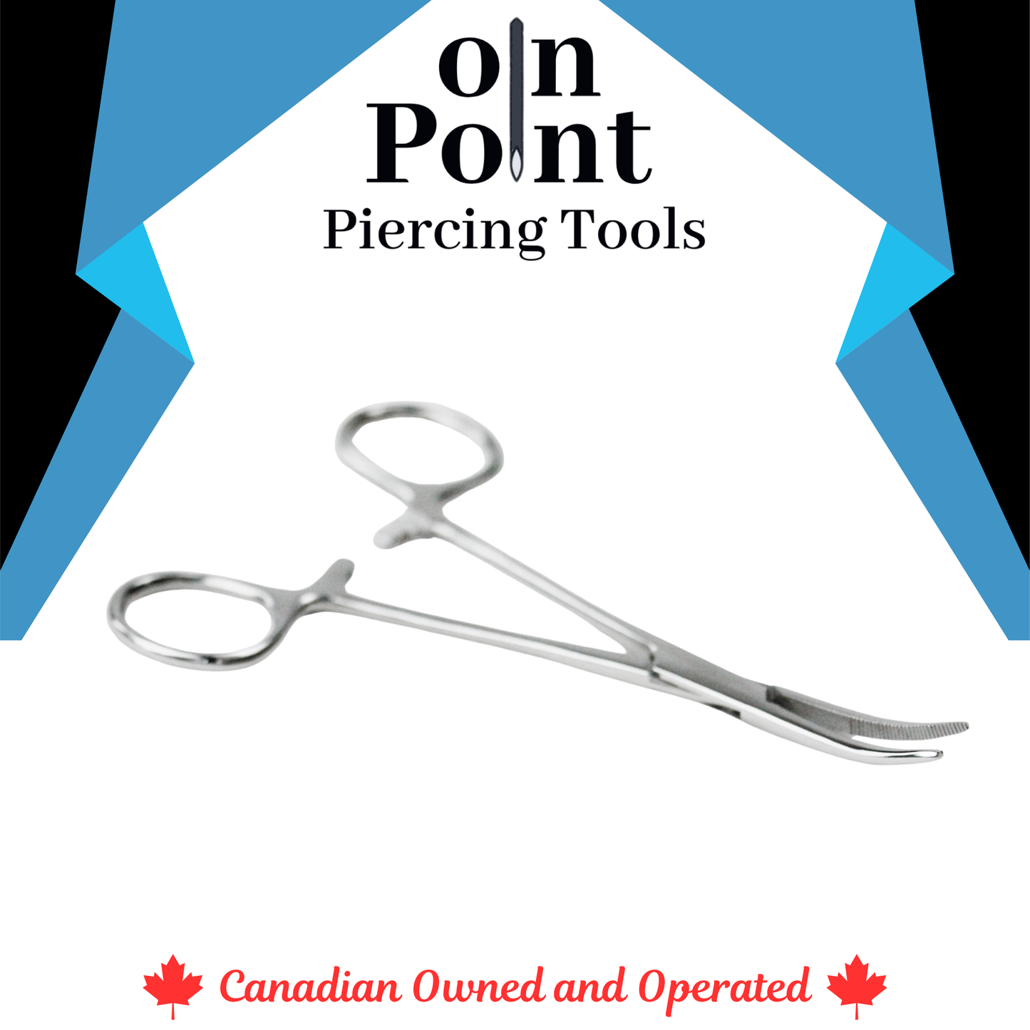 Mosquito Curved Hemostat with Lock
