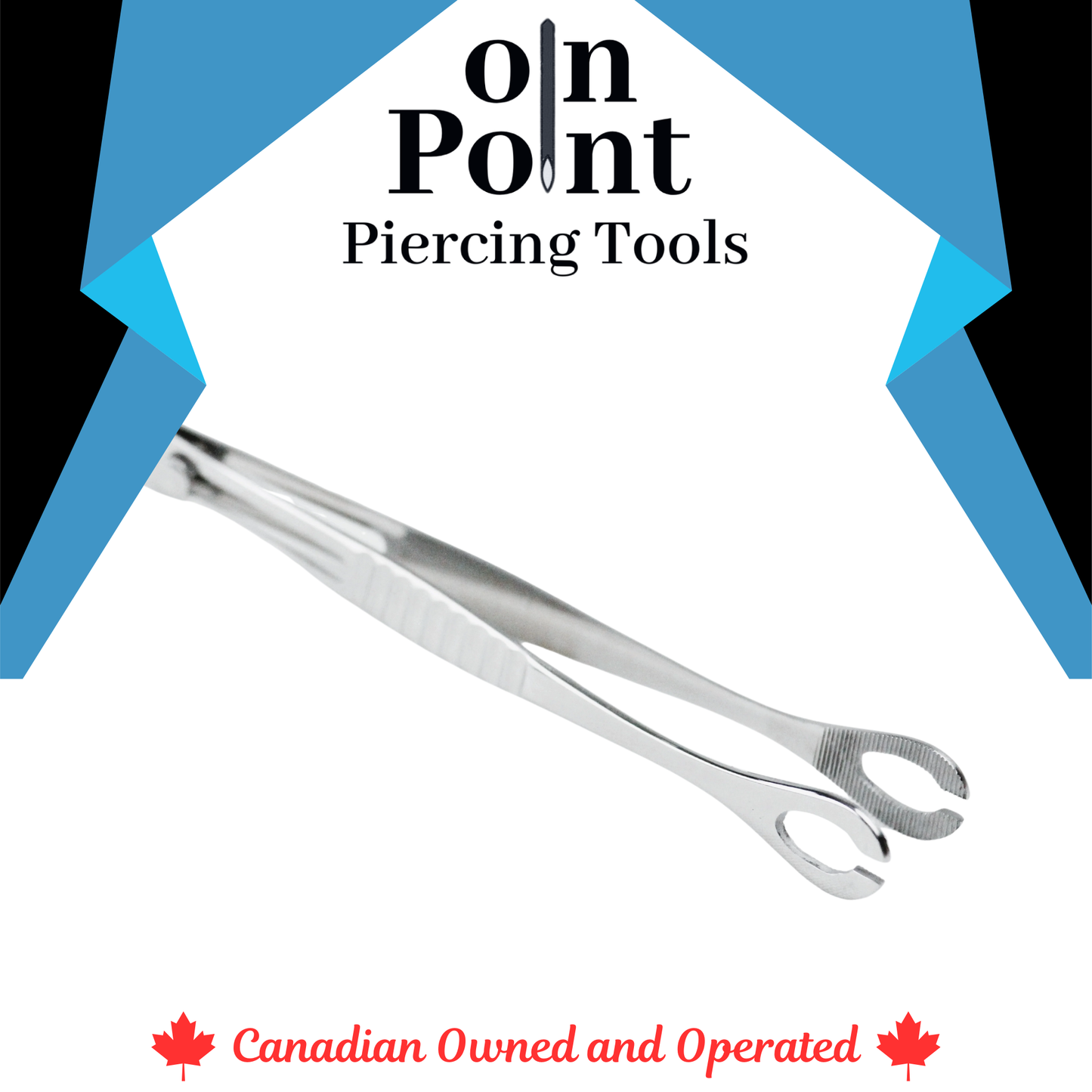 Forester Sponge Slotted Tweezers with Lock