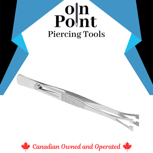 Pennington Sponge Slotted Tweezers with Lock