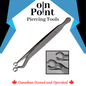 Universal Slotted Piercing Tweezers with Bend