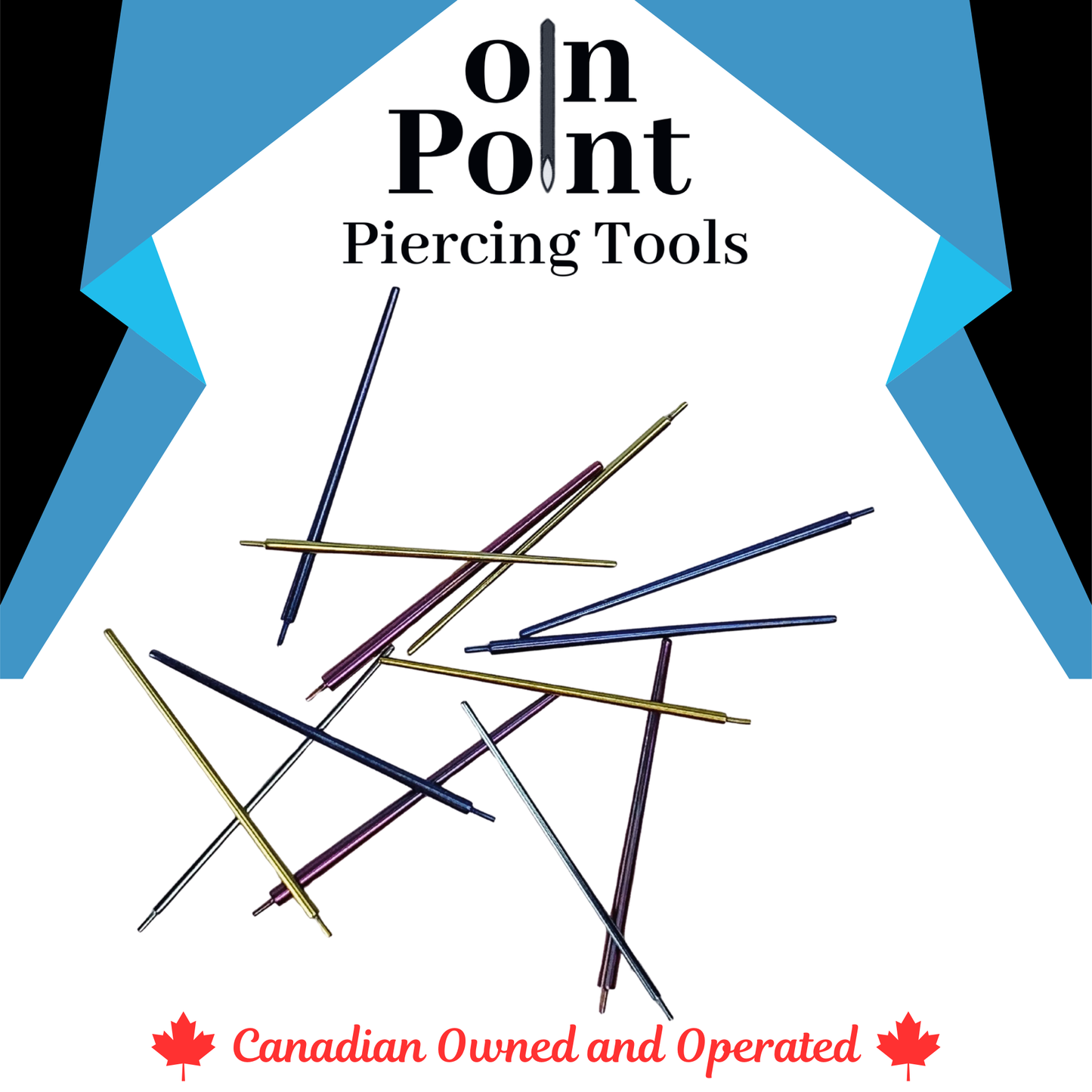 Titanium Pin Insertion Taper for Threadless Jewelry Pick Gauge - Color Coded