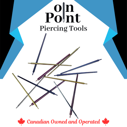 Titanium Pin Insertion Taper for Threadless Jewelry Pick Gauge - Color Coded