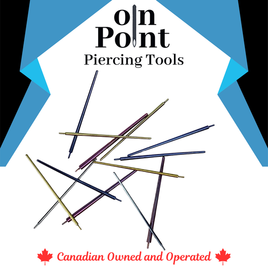Titanium Pin Insertion Taper for Threadless Jewelry Pick Gauge - Color Coded