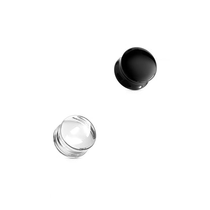 Glass Plug, Double Flared Concave Saddle
