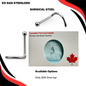 Pre-Sterilized Surgical Steel Corkscrew Nostril w/Plain Ball - CLEARANCE