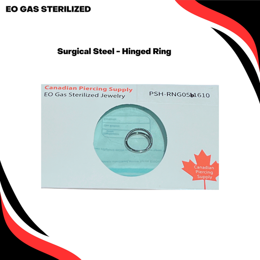 Pre-Sterilized Surgical Steel Split Hinged Ring