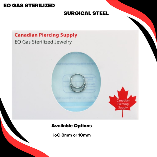 Pre-Sterilized Surgical Steel Double Stack Hinged Ring