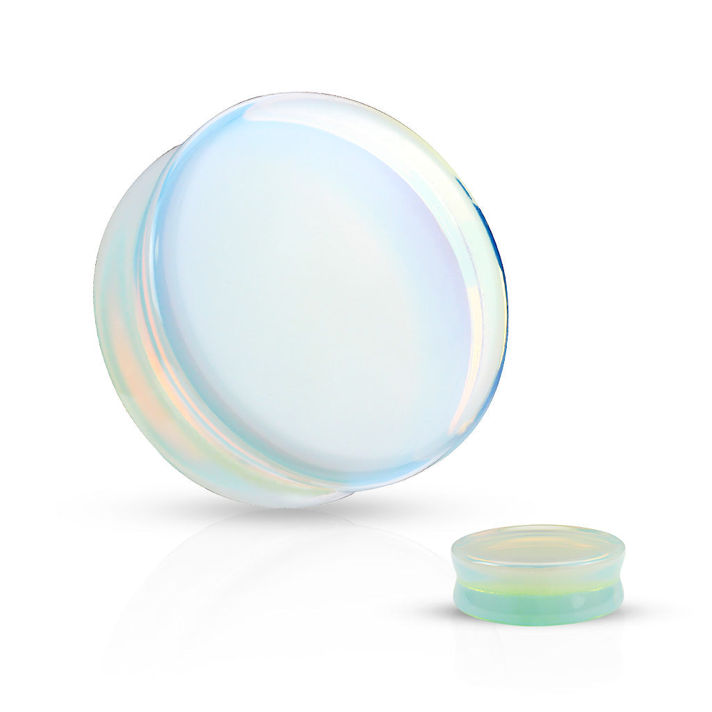 Stone Plug, Solid Saddle Fit w/Semi Precious Stones -