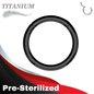 Pre-Sterilized Colored Titanium Hinged Rings - Coloured (CLEARANCE)