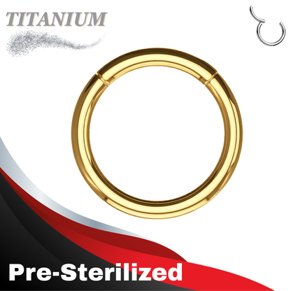 Pre-Sterilized Colored Titanium Hinged Rings - Coloured (CLEARANCE)