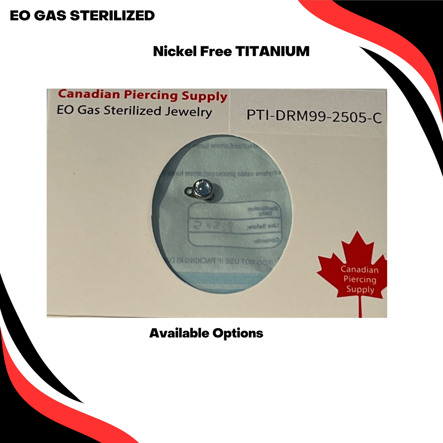Pre-Sterilized Titanium Internally Threaded Gem Dermal (2.5mm Rise) (CLEARANCE)