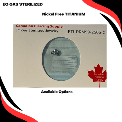 Pre-Sterilized Titanium Internally Threaded Gem Dermal (2.5mm Rise) (CLEARANCE)