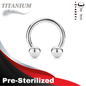 Pre-Sterilized Titanium Internally Threaded Horseshoe