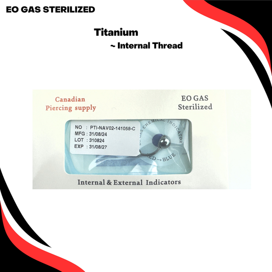 Pre-Sterilized Titanium Double Gem Belly Banana Internal Thread